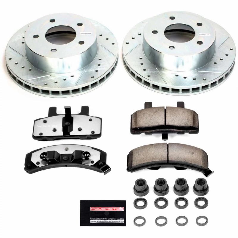 Power Stop 90-02 Chevrolet Astro Front Z36 Truck & Tow Brake Kit Brake Kits - Performance D&S PowerStop
