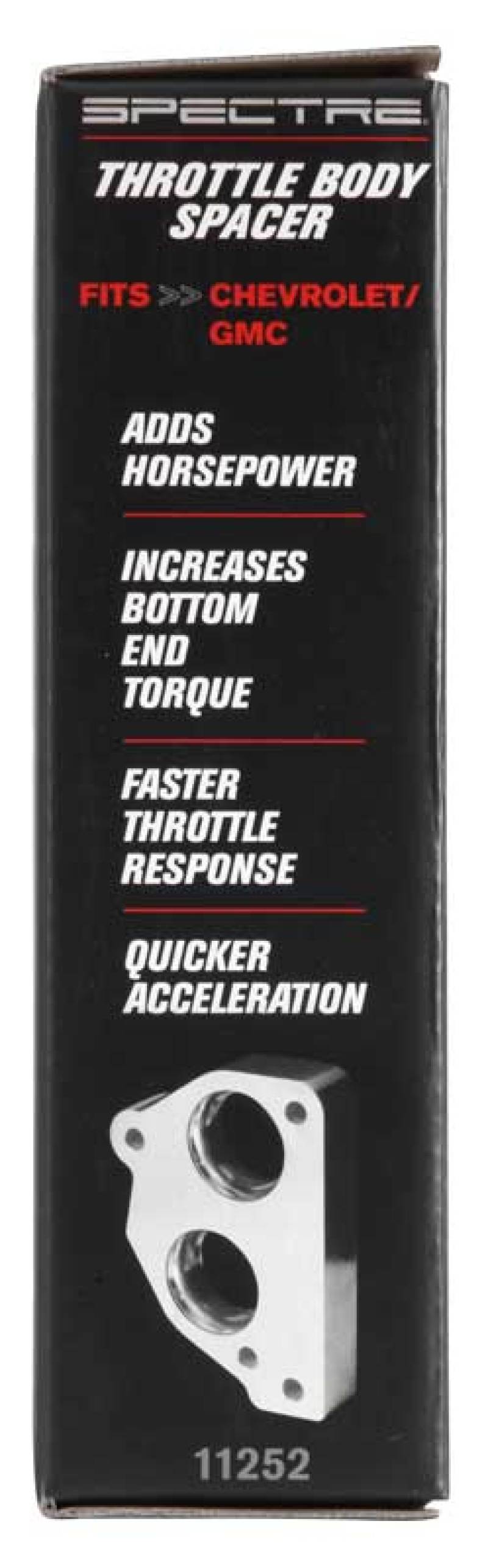 Spectre 86-95 GM 4.3L/5.0L/5.7L Throttle Body Injection Spacer Throttle Body Spacers Spectre