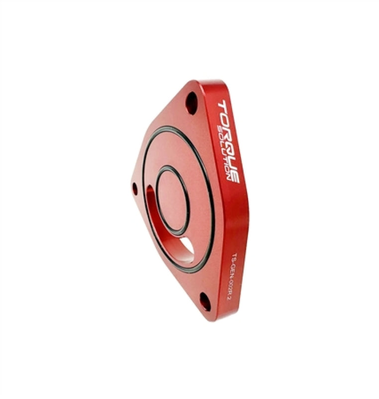 Torque Solution V2 Blow Off BOV Sound Plate (Red): Multiple Applications Blow Off Valves Torque Solution