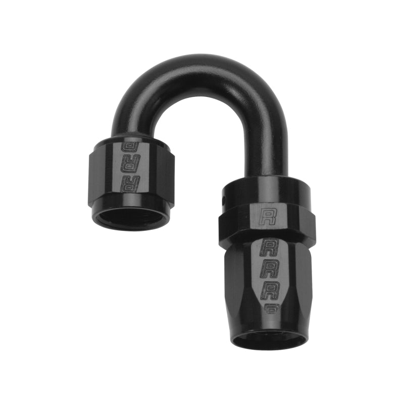 Russell Performance -12 AN Black 180 Degree Full Flow Swivel Hose End Fittings Russell