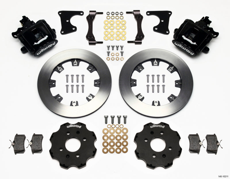 Wilwood Combination Parking Brake Rear Kit 12.19in Civic / Integra Drum 2.71 Hub Offset Brake Calipers - Perf Wilwood