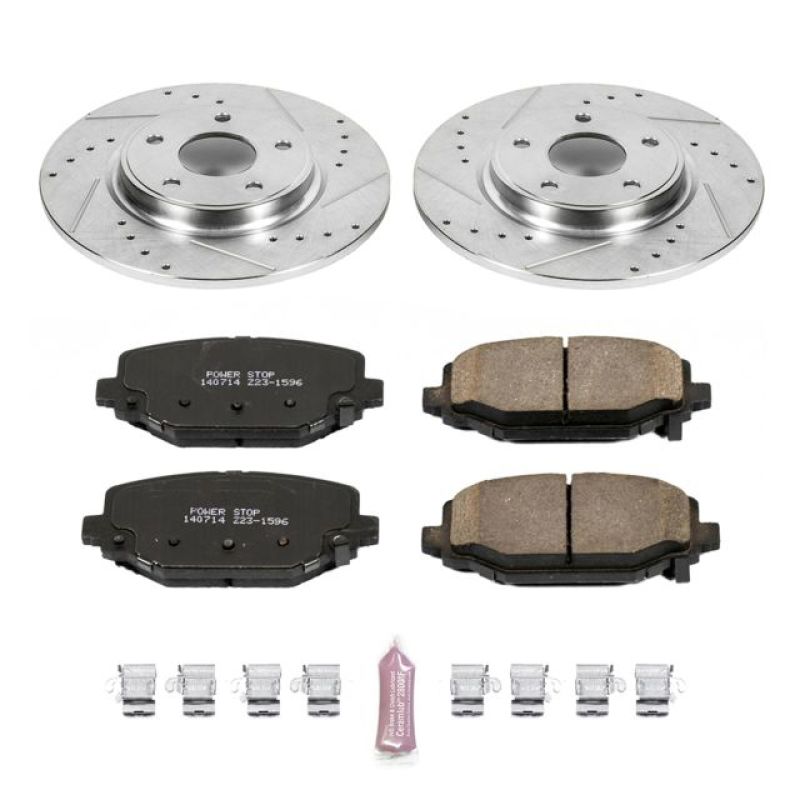 Power Stop 12-16 Chrysler Town & Country Rear Z23 Evolution Sport Brake Kit Brake Kits - Performance D&S PowerStop