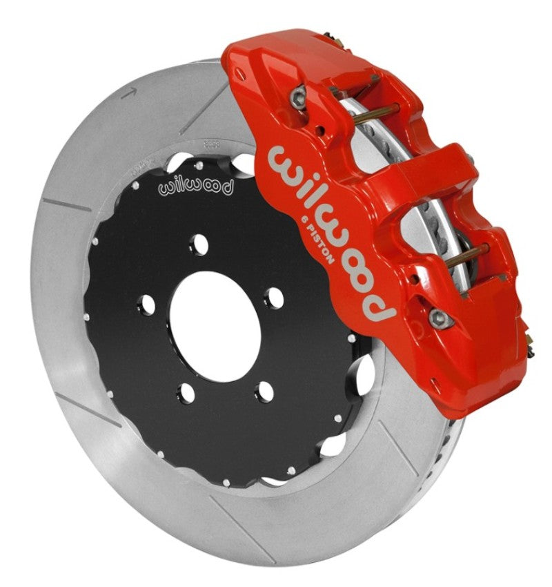 Wilwood AERO6 Front Big Brake Kit 14.00in Red 03-11 Crown Victoria Big Brake Kits Wilwood