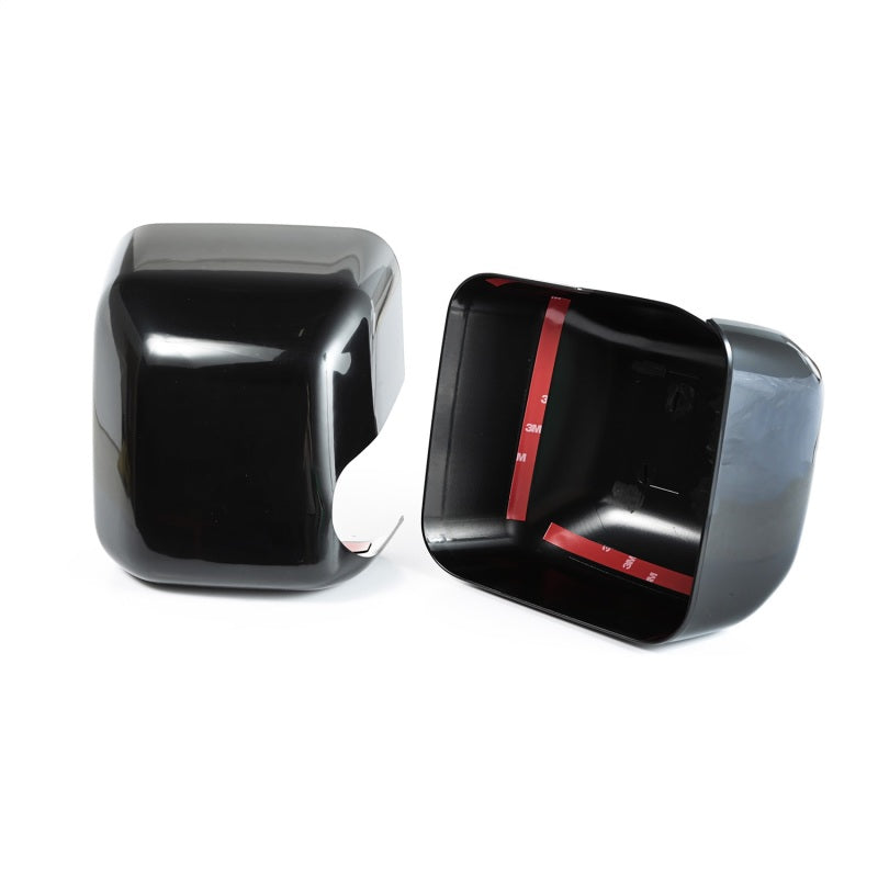 Rugged Ridge Mirror Covers Black Paintable 07-18 Jeep Wrangler JK Exterior Trim Rugged Ridge