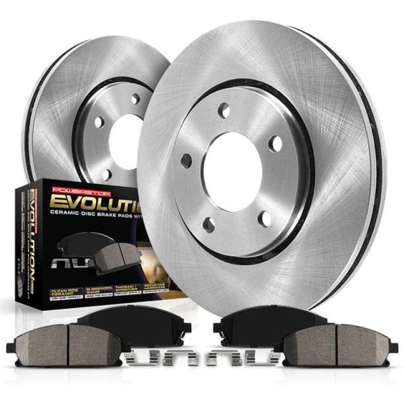 Power Stop 12-19 GMC Sierra 3500 HD Front Autospecialty Brake Kit Brake Rotors - OE PowerStop