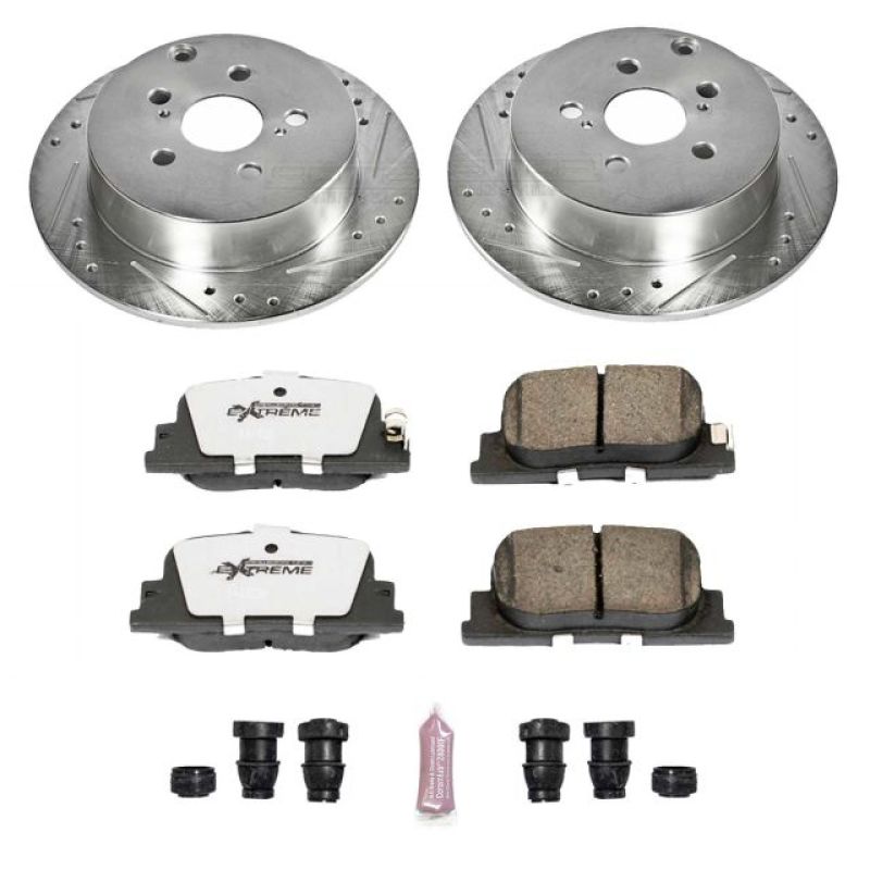 Power Stop 05-10 Scion tC Rear Z26 Street Warrior Brake Kit Brake Kits - Performance D&S PowerStop