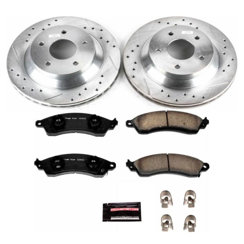 Power Stop 88-95 Chevrolet Corvette Front Z23 Evolution Sport Brake Kit Brake Kits - Performance D&S PowerStop