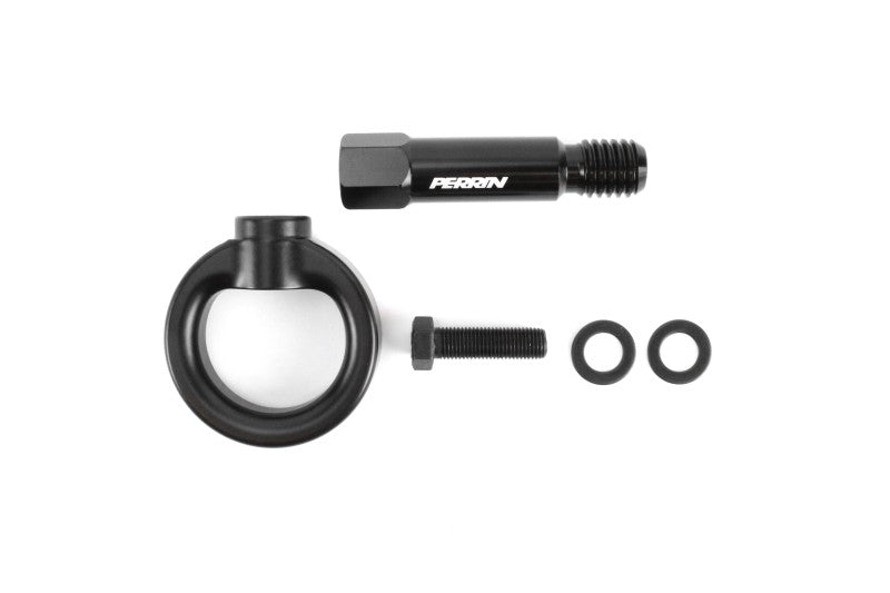 PERRIN 20-25 Toyota Supra Tow Hook Kit (Rear) - Black Tow Hooks Perrin Performance