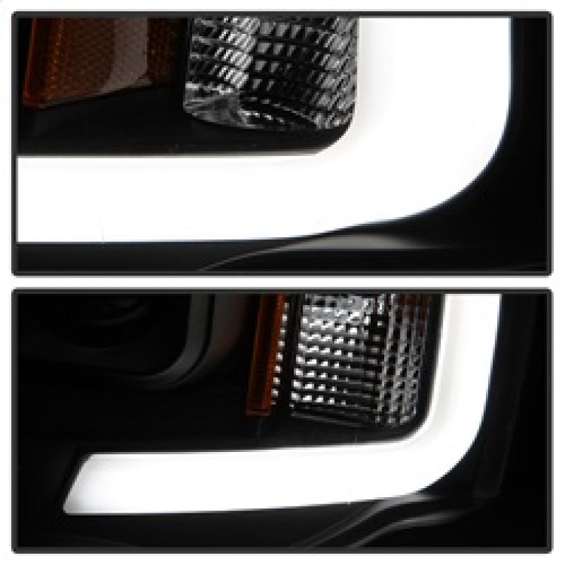 Spyder 02-05 Dodge Ram 1500 Light Bar Projector Headlights - Black (PRO-YD-DR02V2-LB-BK) Headlights SPYDER