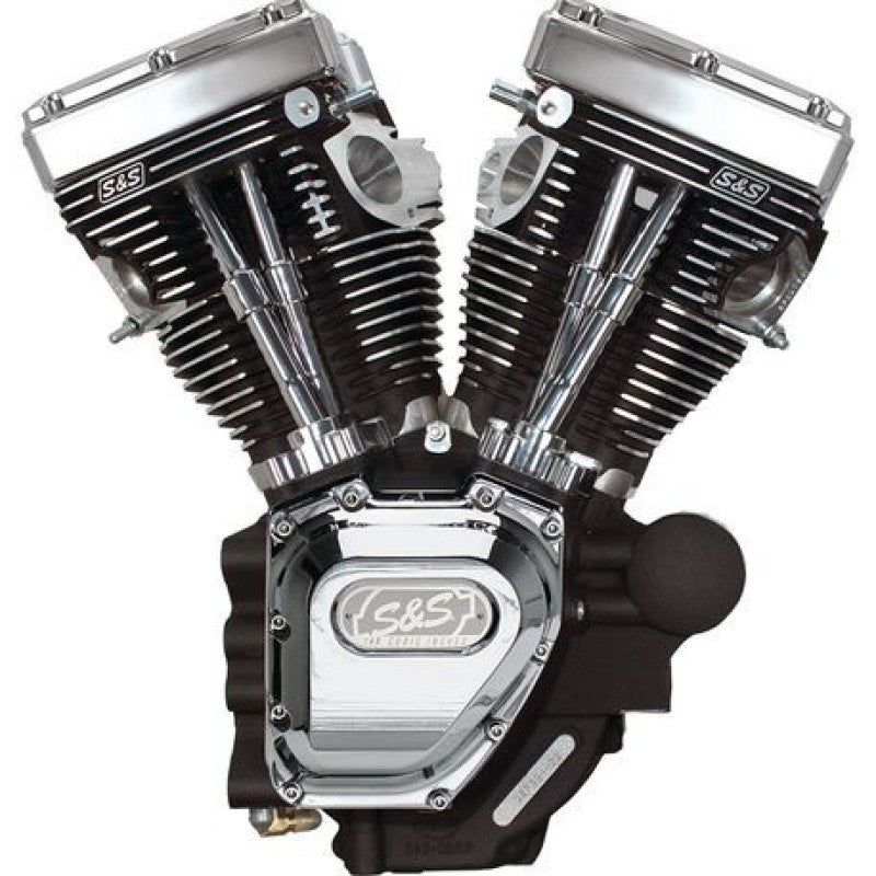 S&S Cycle 07-16 Touring Models T143 Engine - Wrinkle Black Engines S&S Cycle