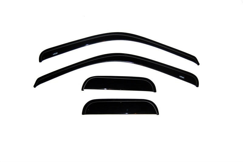 AVS 99-16 Ford F-250 Supercab Ventvisor Outside Mount Window Deflectors 4pc - Smoke Wind Deflectors AVS