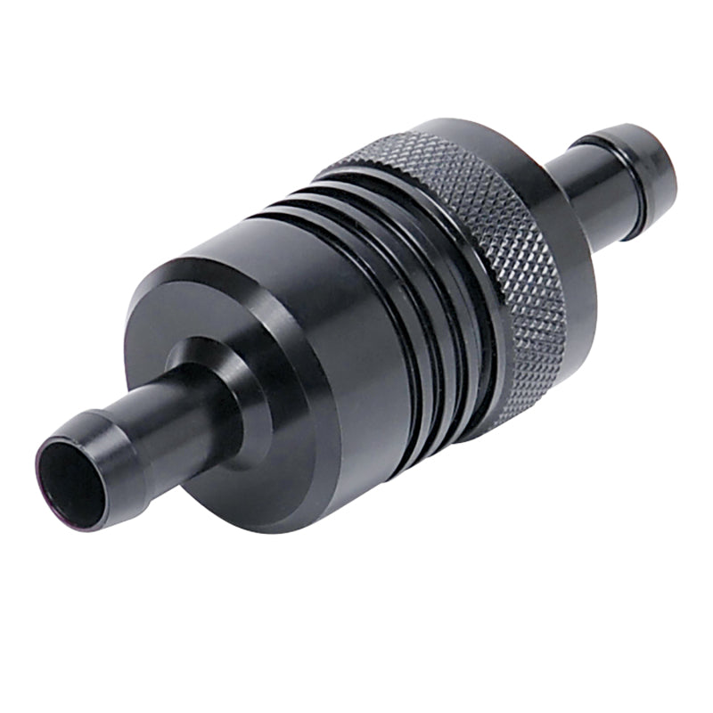 Russell Performance Black Street Fuel Filter (3in Length 1-1/8in diameter 3/8in inlet/outlet) Fuel Filters Russell