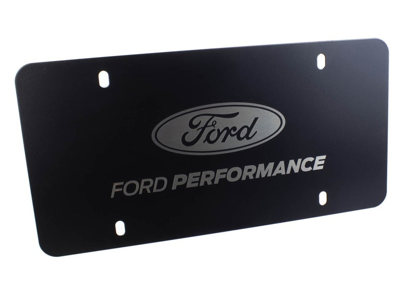 Ford Racing Black Stainless Steel Marque Plate License Plates Ford Racing