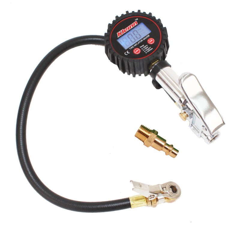 Kleinn Digital Tire Inflator w/ Gauge/ Bleed Valve/ / Locking Chuck 0-160 PSI Valves Kleinn Air Horns