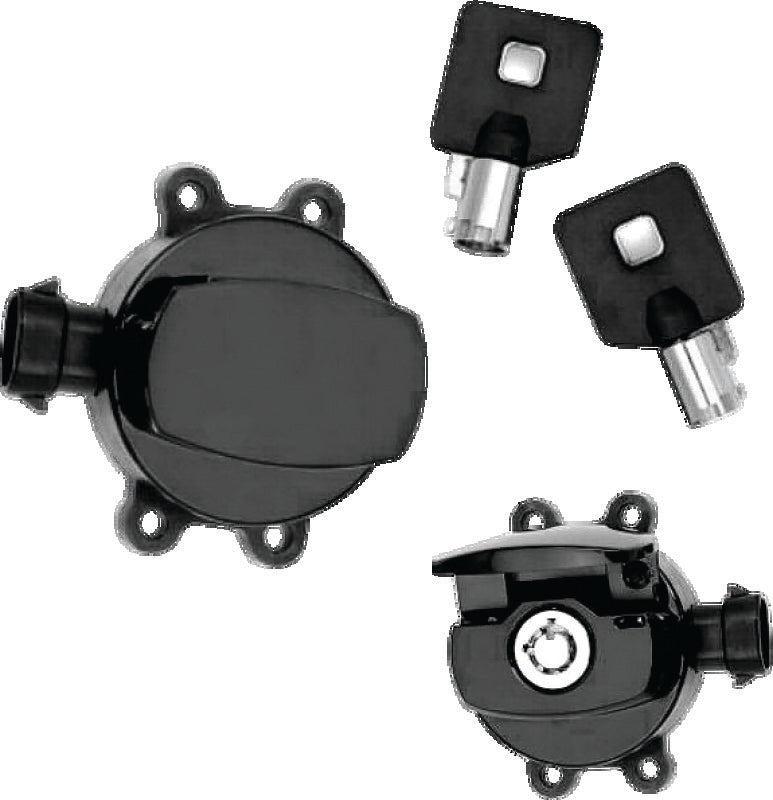 Twin Power 11-17 Softail Black Fatbob Style Ignition Switch Relays TwinPower