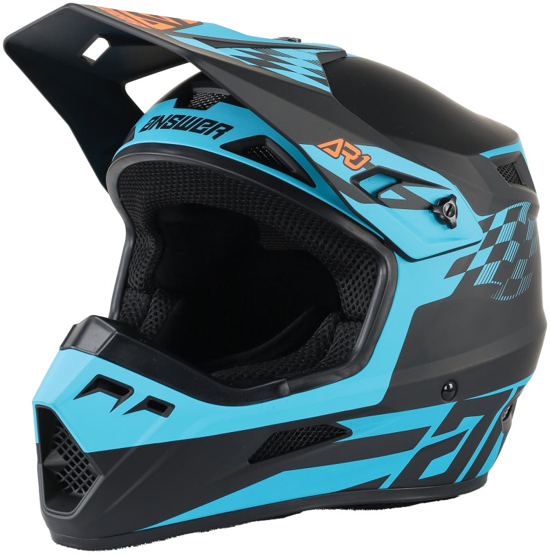 Answer AR1 Sweep Helmet Black/Astana/Hyper Orange Youth - Medium Helmets and Accessories Answer