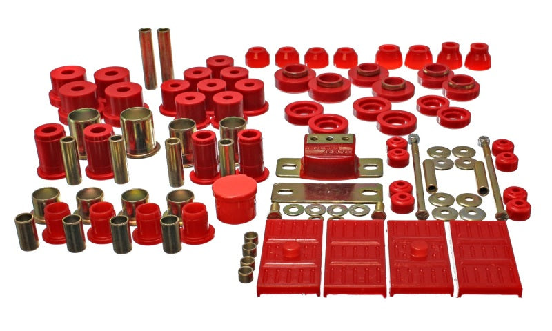Energy Suspension 67-69 Chevrolet Camaro (w/mono leaf springs) Red Hyper-flex Master Bushing Set Bushing Kits Energy Suspension