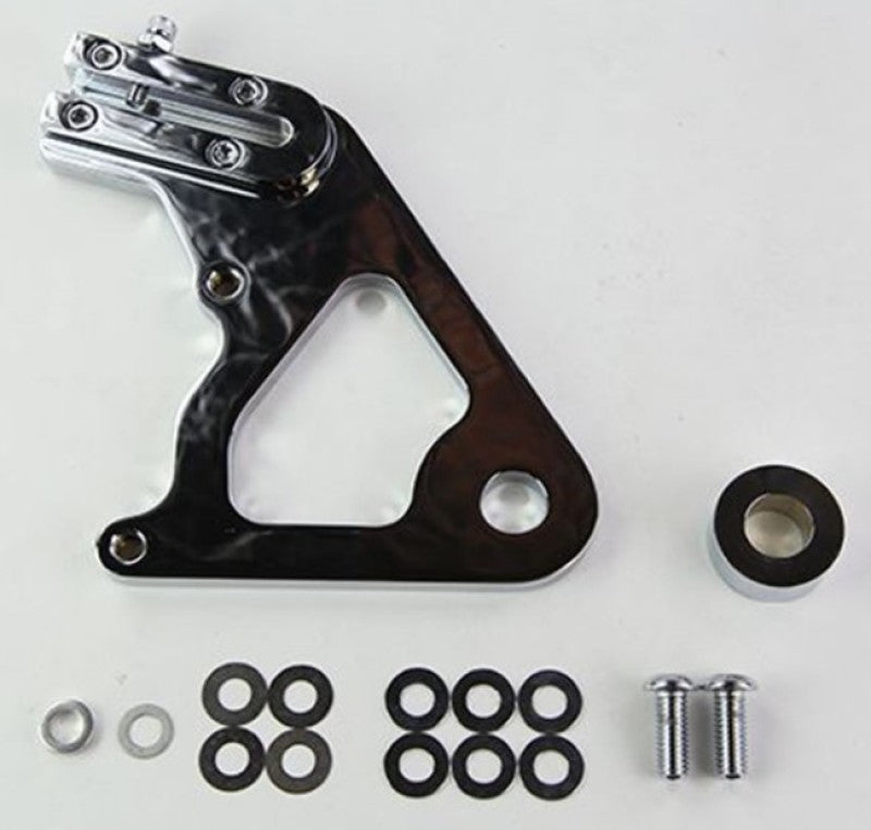 Wilwood Caliper Mounting Kit Chrome w/Bracket GP310 1984-99 Softail Brake Hardware Wilwood