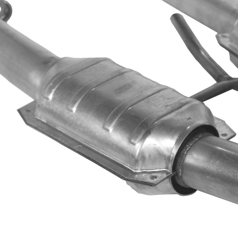 BBK 79-93 Mustang 5.0 Short Mid H Pipe With Catalytic Converters 2-1/2 For BBK Long Tube Headers H Pipes BBK