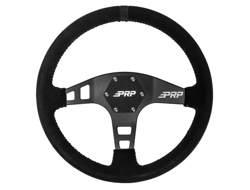 PRP Flat Suede Steering Wheel- Black Steering Wheels PRP Seats
