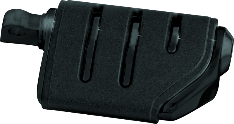 Kuryakyn Trident Dually Peg With Male Adapter Gloss Black Footpegs Kuryakyn