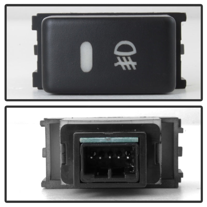 Spyder 05-16 Nissan Frontier Metal Chrome Bumper ONLY OEM Fog Lights w/Switch - Clear (FL-NF05-M-C) Fog Lights SPYDER