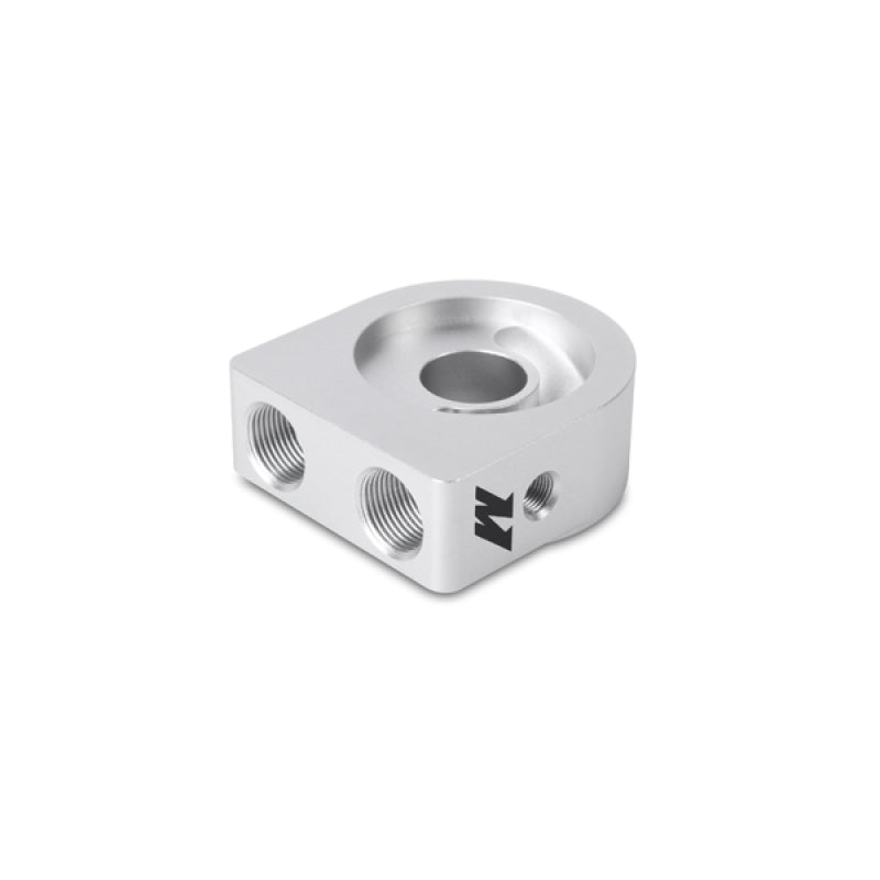 Mishimoto Silver M20 Oil Sandwich Plate Oil Filter Blocks Mishimoto