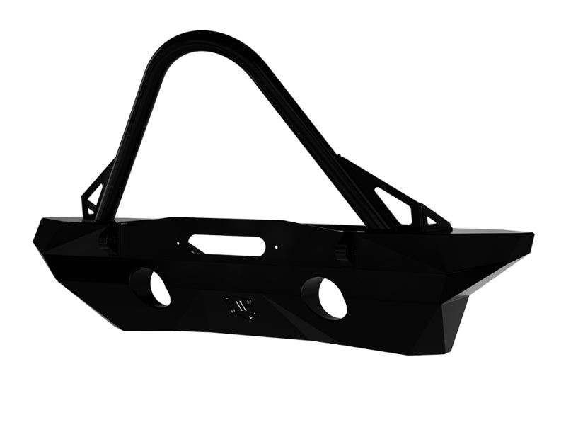 ICON 07-18 Jeep Wrangler JK Pro Series Mid Width Front Recessed Winch Bumper w/Stinger/Tabs Bumpers - Steel ICON