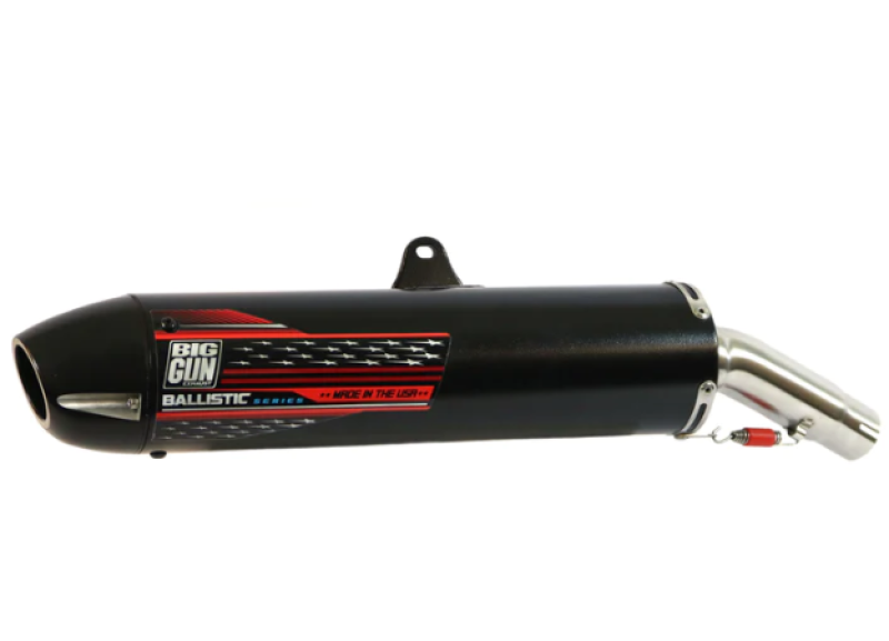 Big Gun 07-14 Kawasaki KFX 450R Ballistic Series Slip On Exhaust Powersports Exhausts Big Gun