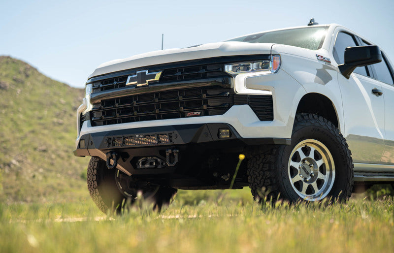 DV8 Offroad 2022+ Chevrolet Silverado 1500 Offroad Spec Series Front Bumper w/ Winch Bumpers - Steel DV8 Offroad