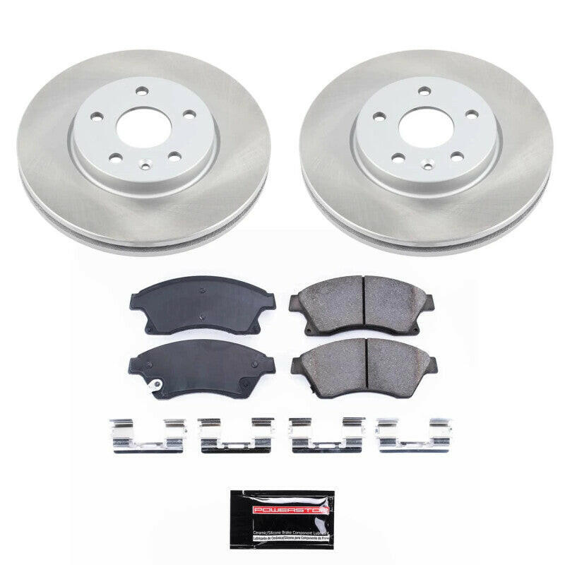 Power Stop 12-17 Chevrolet Sonic Front Semi-Coated Rotor Kit Brake Kits - Performance Blank PowerStop