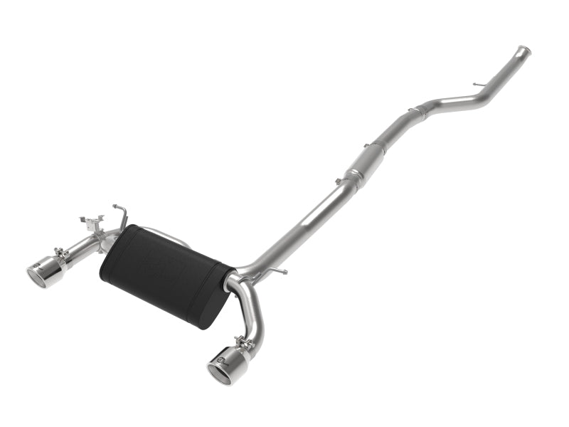 aFe MACHForce XP 3in to 2.5in 304 SS Cat-Back Exhaust w/ Polished Tips 14-16 BMW M235i Tips aFe