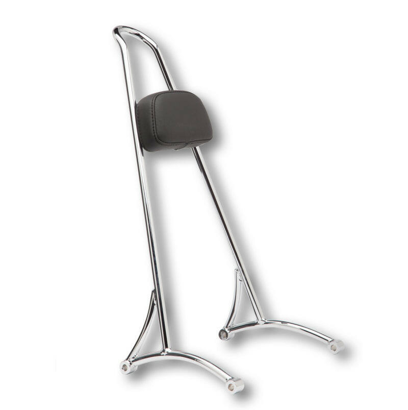 Burly Brand Tall Sissy Bar 20in - Chrome Seat Brackets & Frames Burly Brand
