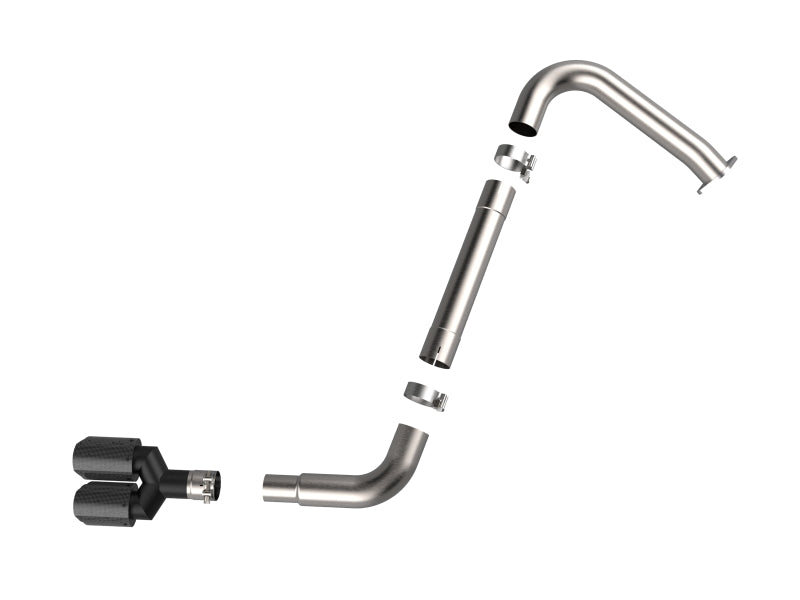 aFe Takeda Axle-Back Exhaust System Hyundai Elantra N Line 21-25 L4-1.6L- Carbon Fiber Tip Axle Back aFe