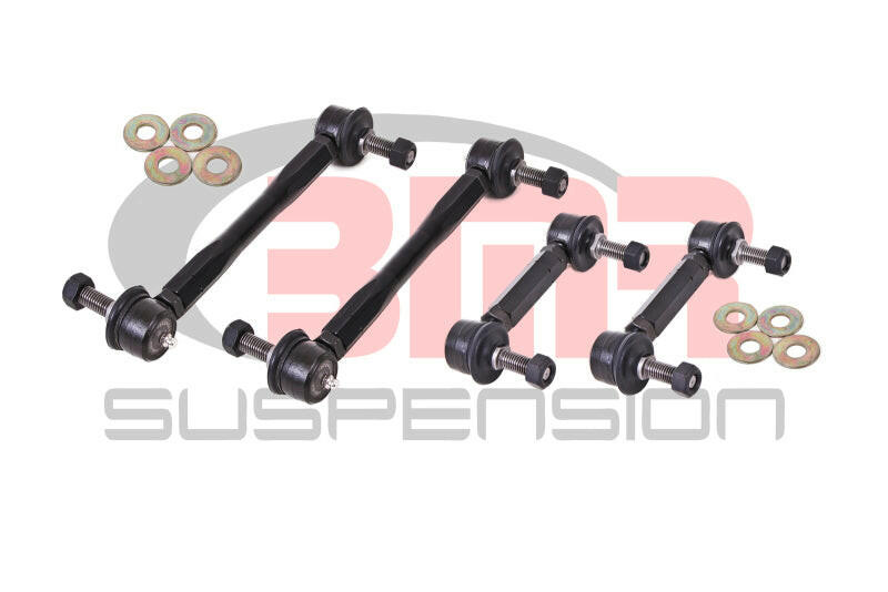 BMR 15-17 S550 Mustang Front and Rear Sway Bar End Link Kit - Black Suspension Arms & Components BMR Suspension