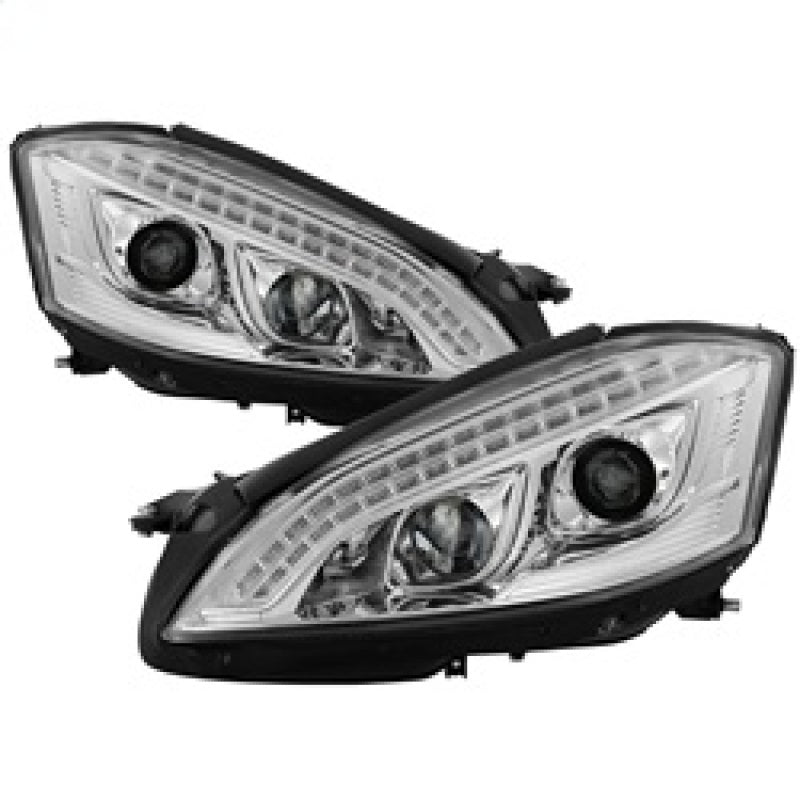 Spyder Mercedes W221 S Class 07-09 Headlights - HID Model Only - Chrome PRO-YD-MBW22107-HID-DRL-C Headlights SPYDER