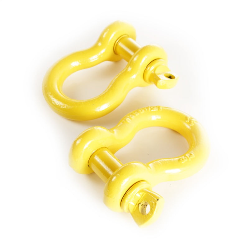 Rugged Ridge Yellow 7/8in D-Rings Shackle Kits Rugged Ridge