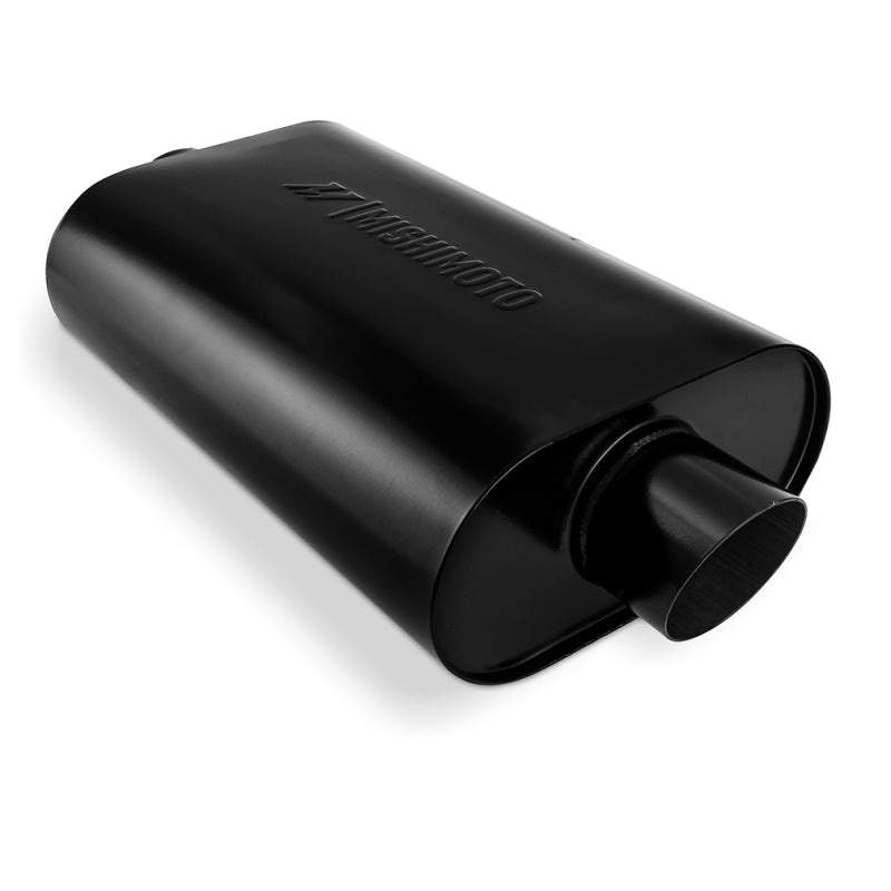 Mishimoto Muffler with 2.5in Center Inlet/Outlet - Angled Tip - Black Muffler Mishimoto