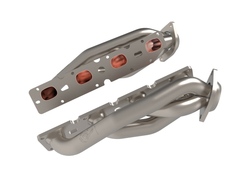 aFe Twisted Steel 11-21 Jeep Grand Cherokee (WK2) 5.7L V8 Headers - Titanium (Ceramic Coated) Headers & Manifolds aFe