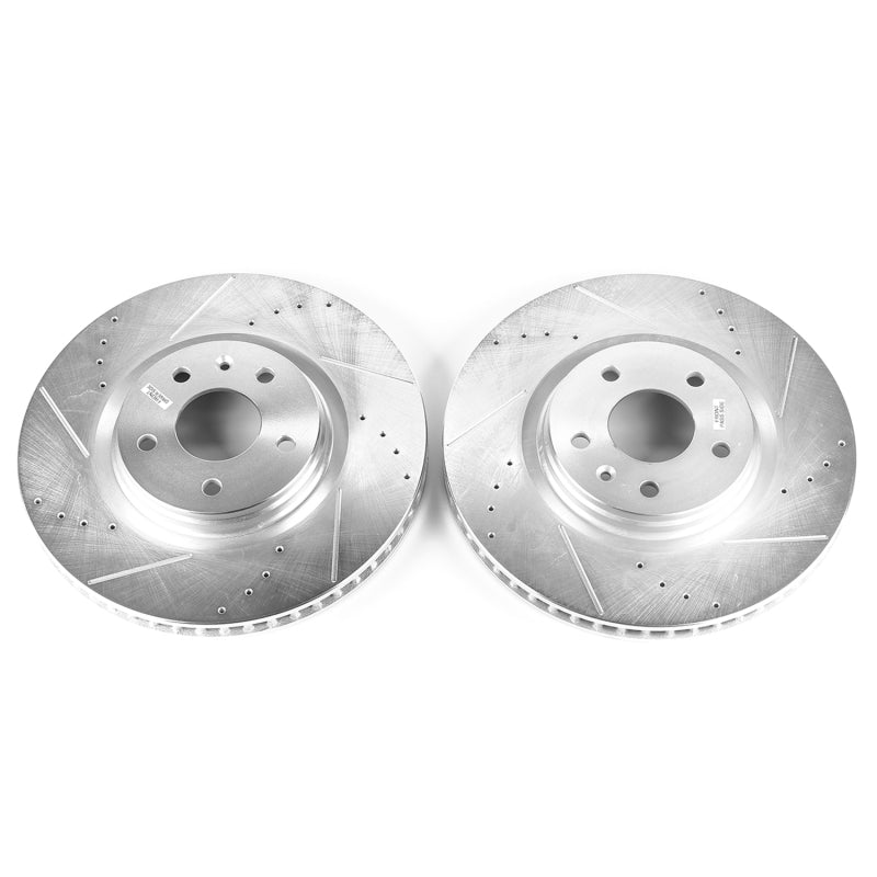 Power Stop 83-96 Buick Century Front Evolution Drilled & Slotted Rotors - Pair Brake Rotors - Slot & Drilled PowerStop