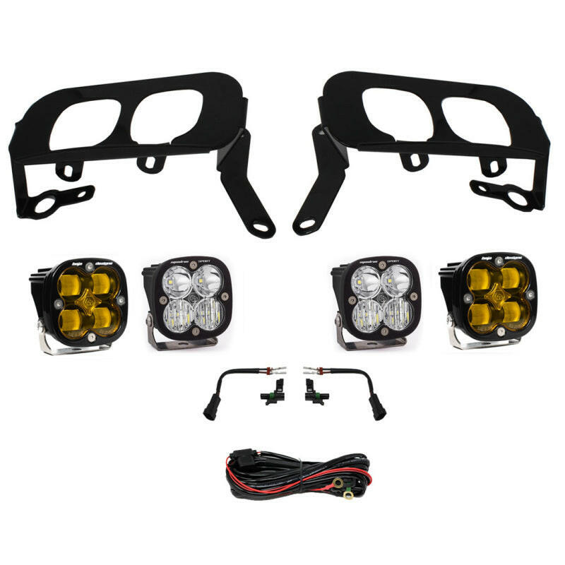 Baja Designs 14-15 Silverado 1500 White Fog Pocket Kit - Amber Fog Lights Baja Designs