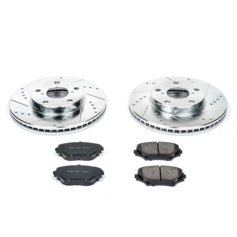 Power Stop 01-05 Toyota RAV4 Front Z23 Evolution Sport Brake Kit Brake Kits - Performance D&S PowerStop