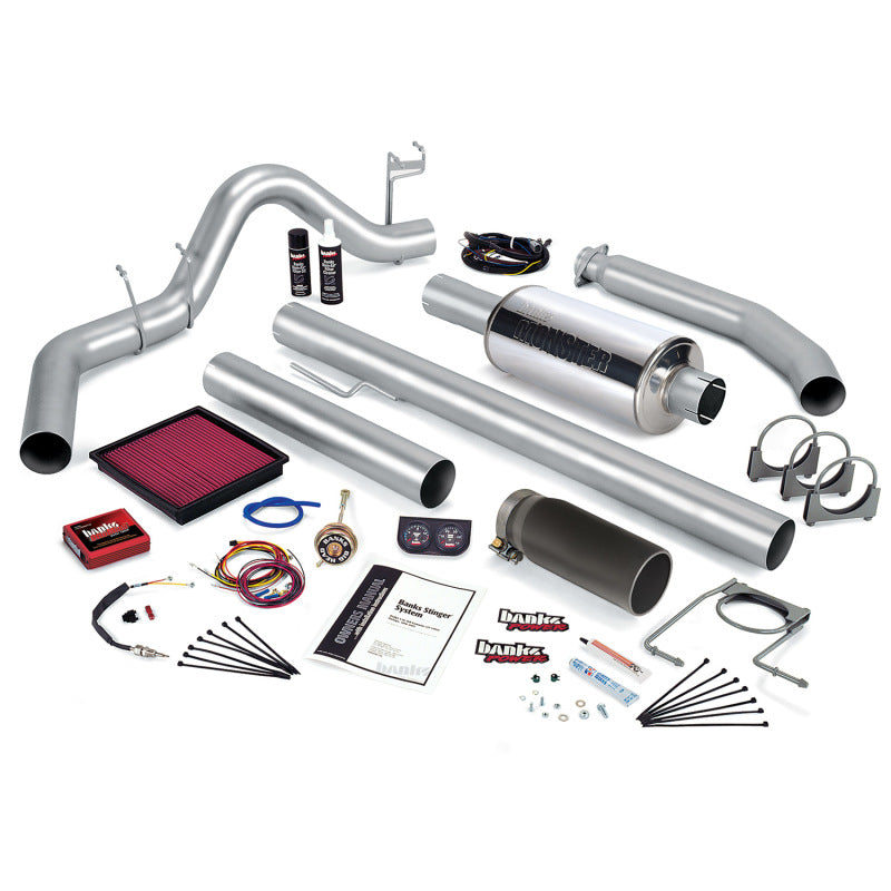 Banks Power 02 Dodge 5.9L 235Hp Ext Cab Stinger System - SS Single Exhaust w/ Black Tip Performance Packages Banks Power