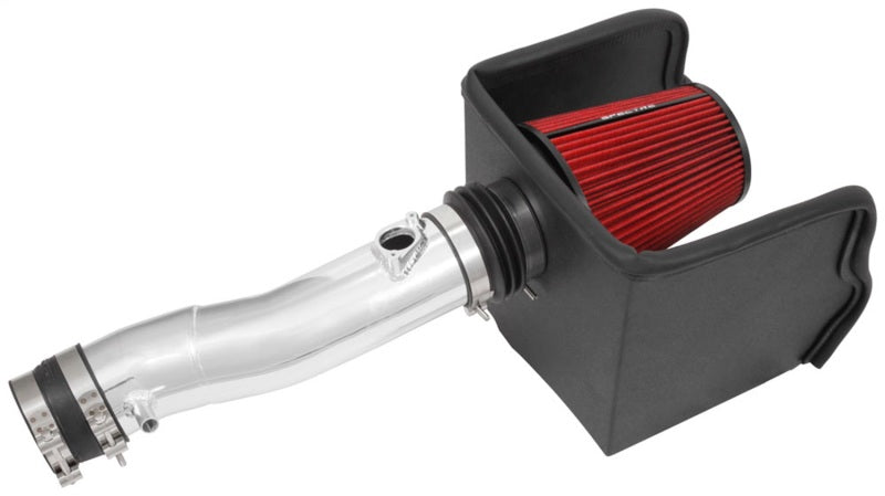 Spectre 16-18 Toyota Tacoma V6-3.5L F/I Air Intake Kit - Polished w/Red Filter Cold Air Intakes Spectre