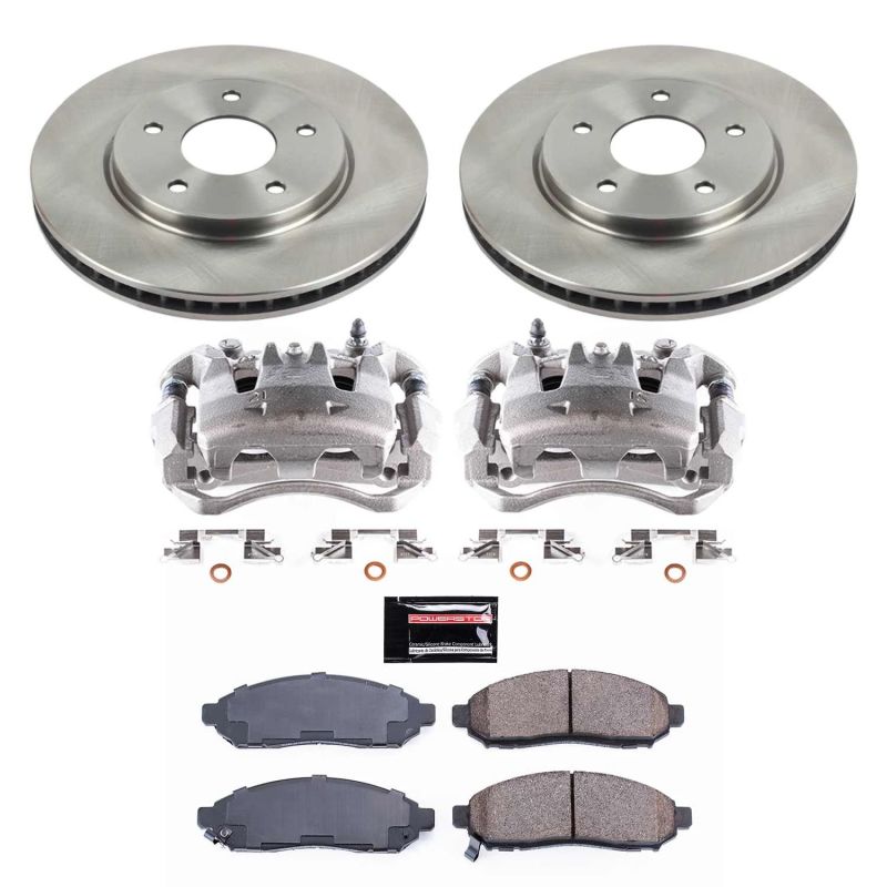 Power Stop 15-17 Chevrolet City Express Front Autospecialty Brake Kit w/Calipers Brake Kits - OE PowerStop