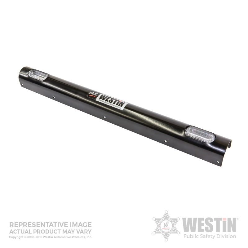 Westin Push Bumper Elite Light Channel 33.1 inch Whelen 2 Hole - Black Push Bars Westin