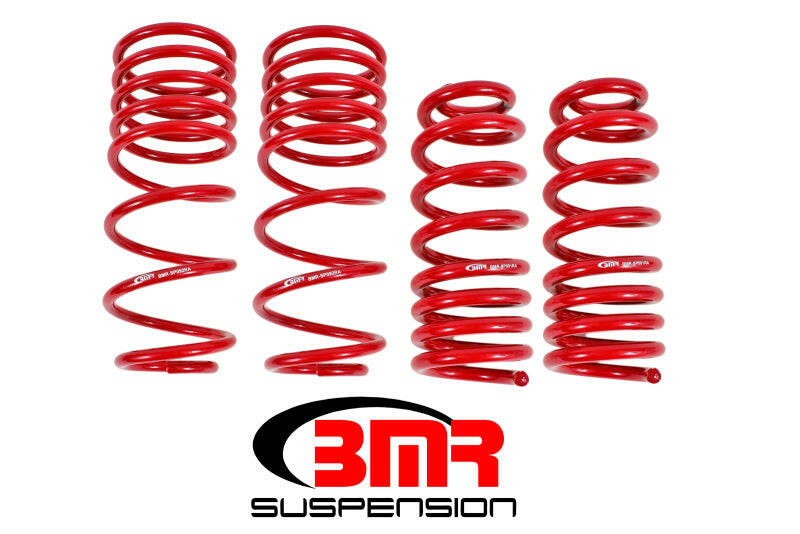BMR 93-02 F-Body Handling Version Lowering Spring Kit (Set Of 4) - Red Lowering Springs BMR Suspension