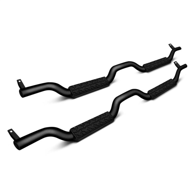 Rampage 2007-2018 Jeep Wrangler(JK) Unlimited Side Bar Drop Step Slimline - Black Side Steps Rampage