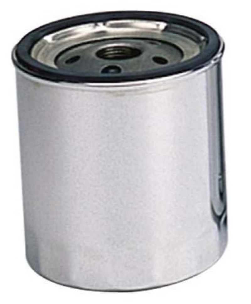 Moroso Chevrolet 13/16in Thread 4-9/32in Tall Oil Filter - Chrome Oil Filters Moroso