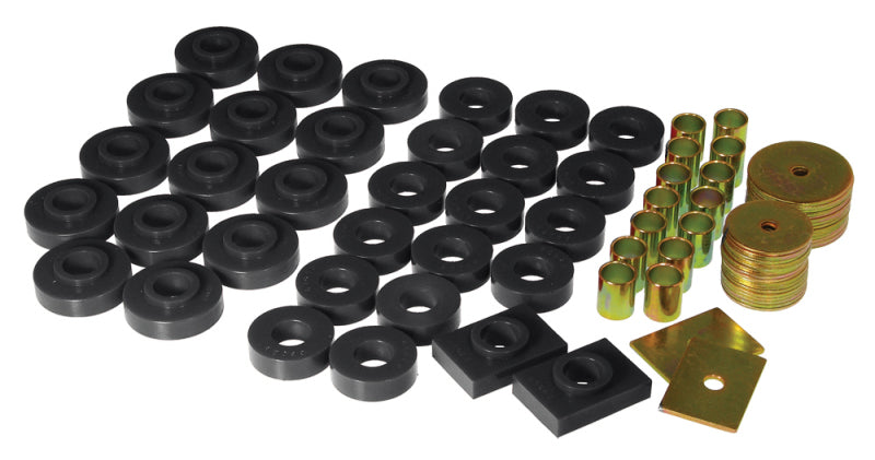 Prothane 55-57 Chevy Full 2dr Hardtop Body Mount - Black Bushing Kits Prothane